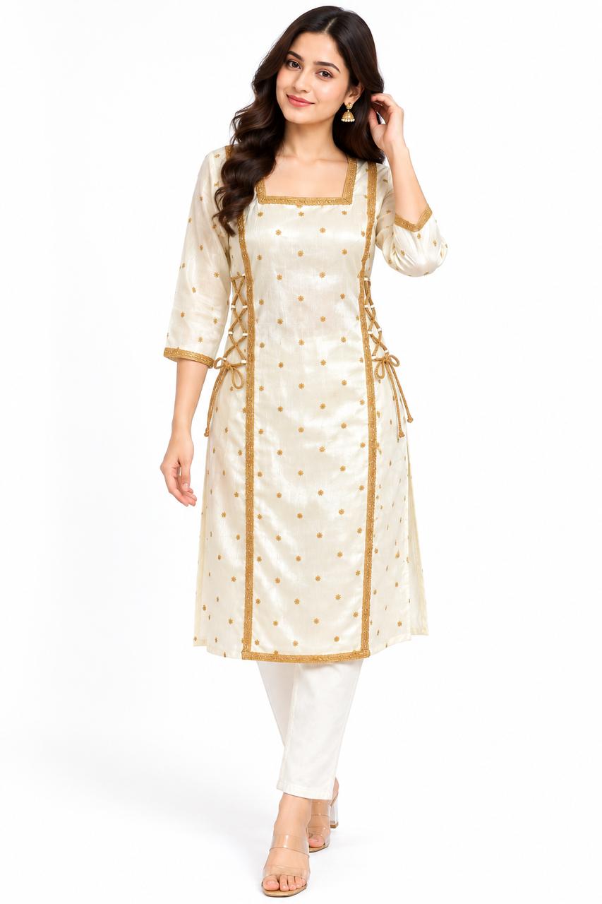 White Kurti